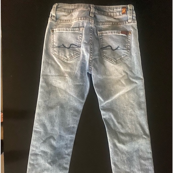 Kids Size 8, 7 for all mankind Jeans.  Barely worn - Picture 1 of 5